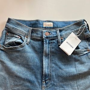MOTHER size 27 high waisted rider ankle denim in kiss and make up again